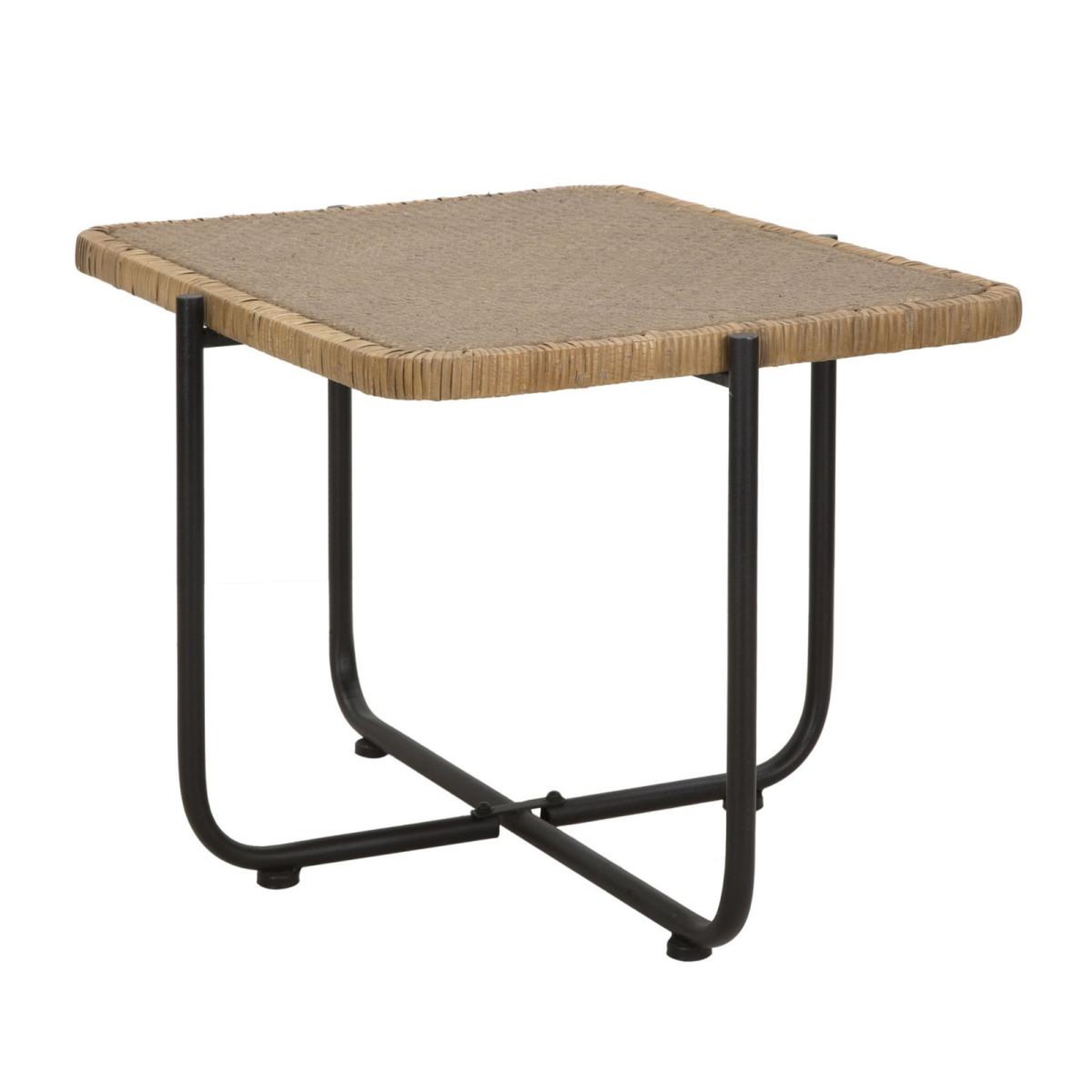 Voir la diapositive 3 : Paris Prix Table basse en rotin  cebu  75cm naturel & noir