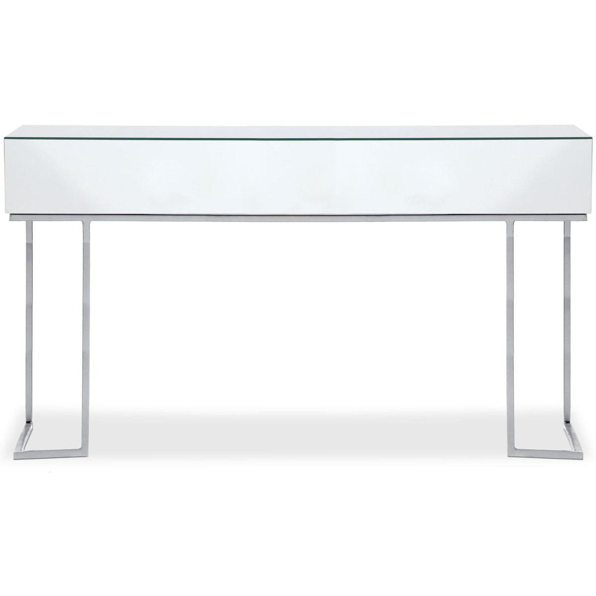 Voir la diapositive 3 : Paris Prix Console Design  Miravo  119cm Transparent & Argent