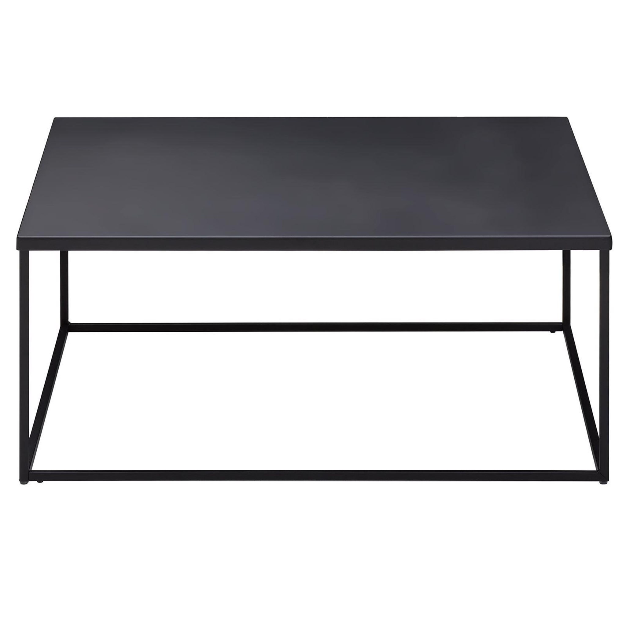 Voir la diapositive 3 : IDIMEX Table basse carrée hilar, cadre et plateau en métal laqué