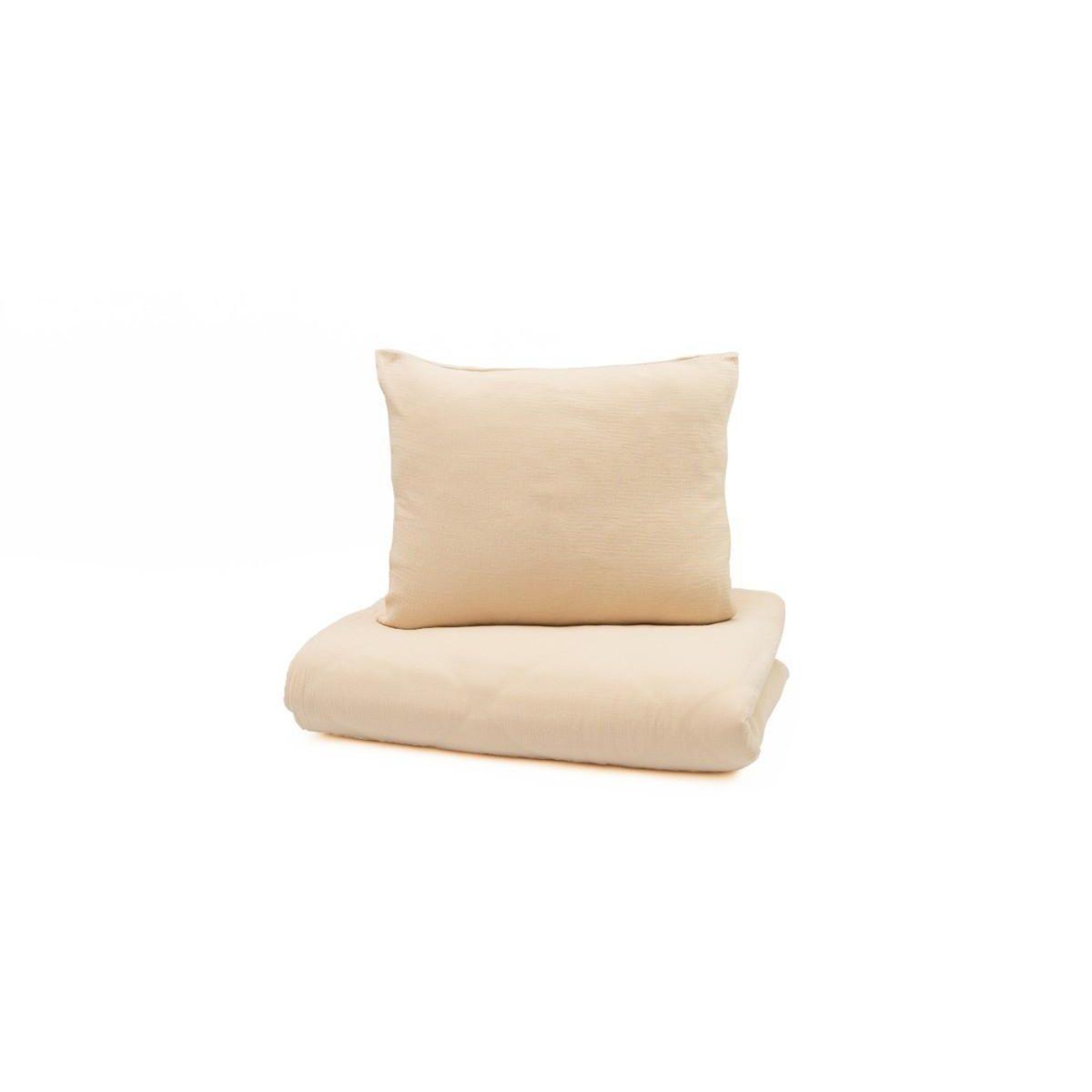 Voir la diapositive 2 : YAPPY KIDS YappyMuslin - Parure de lit 150x200 cm et 50x60 cm - Beige