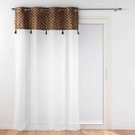 Paris Prix Rideau Voilage à Œillets  Evie  140x280cm Chocolat