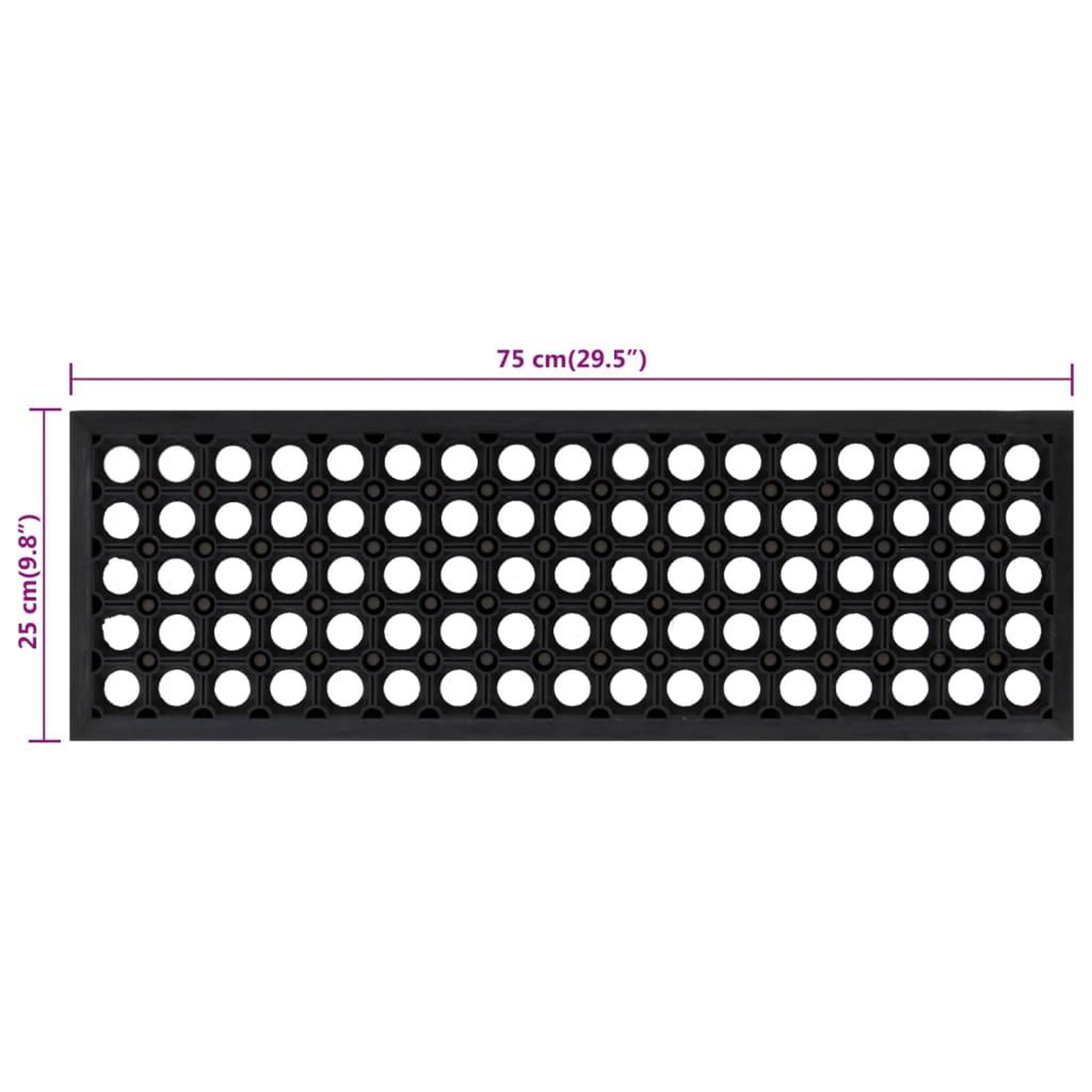 Voir la diapositive 6 : VIDAXL Marches d'escalier 5 pcs 25x75 cm caoutchouc
