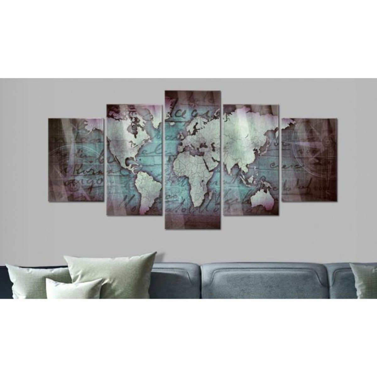 Paris Prix Tableau sur Verre Acrylique  Acrylic Prints – Bronze Map II