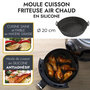 Voir la diapositive 4 : Paris Prix Moule de Cuisson Rond  Friteuse à Air  20cm Gris