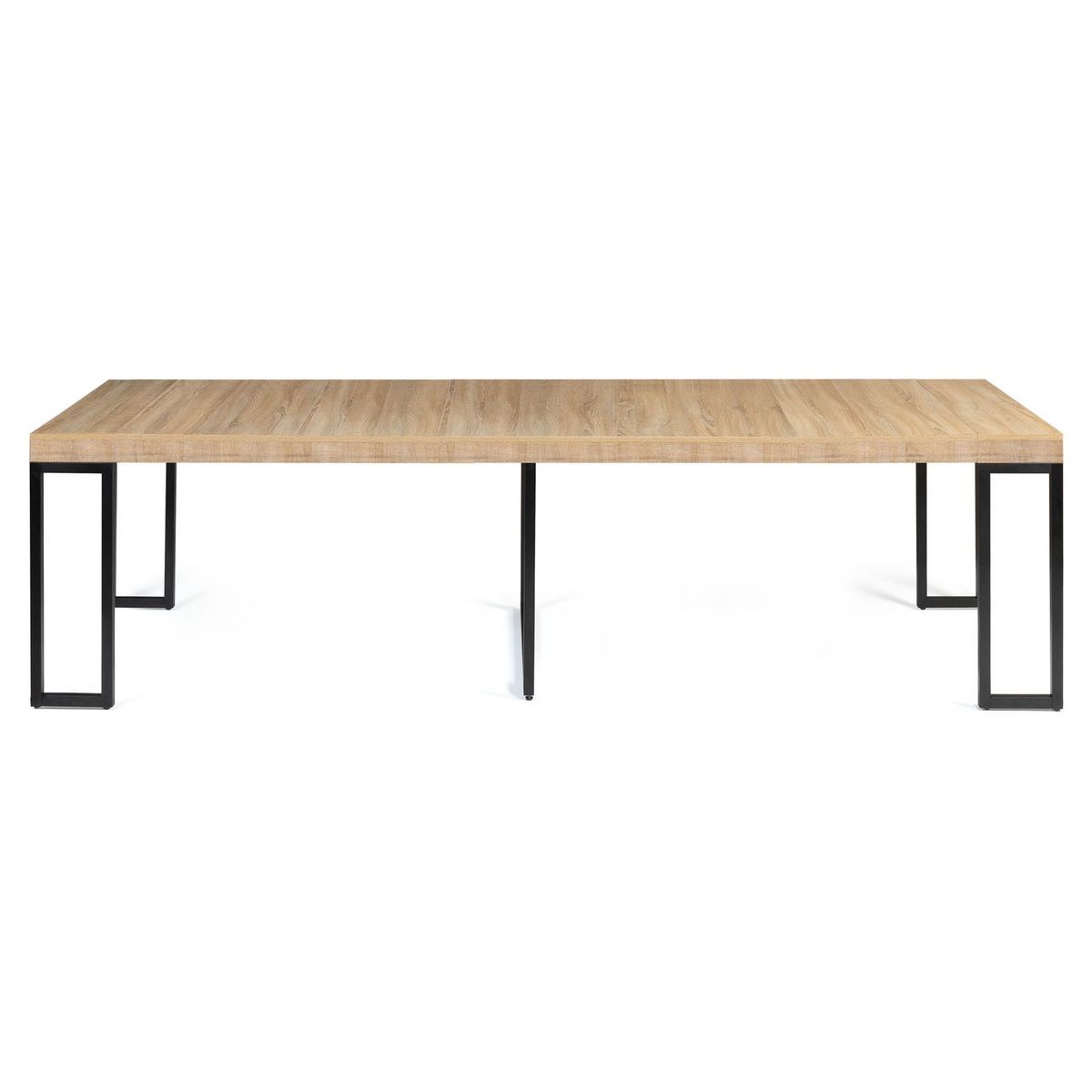 Table console extensible avec rallonges style industriel 45/300 cm HOUSTON  
