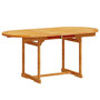 Voir la diapositive 3 : VIDAXL Ensemble a manger de jardin 5pcs bois d'acacia solide textilene