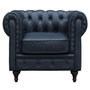 Voir la diapositive 2 : Habitat et Jardin Fauteuil Chesterfield  Aliza  - 111 x 82 x 70 cm - Noir