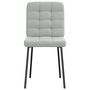 Voir la diapositive 4 : VIDAXL Chaises a manger lot de 2 Gris clair Velours