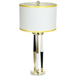 Paris Prix Lampe à Poser Design  Paralla  76cm Blanc & Or