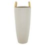 Voir la diapositive 2 : Paris Prix Vase Design en Céramique  Shopping  45cm Blanc