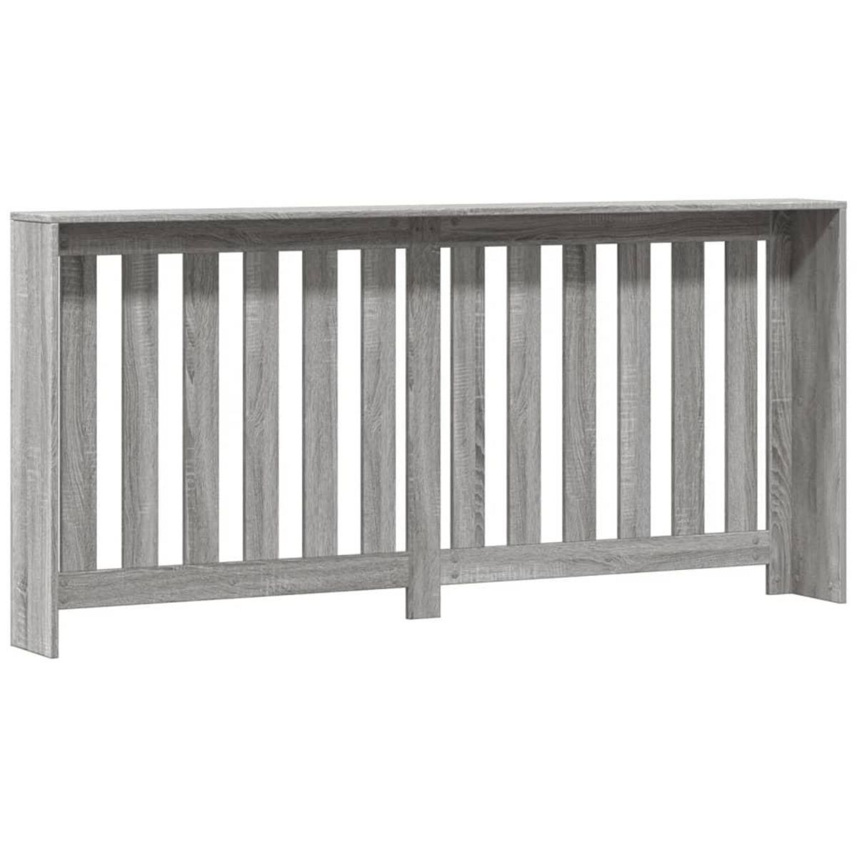 VIDAXL Cache-radiateur sonoma gris 175x20x82 cm bois d'ingenierie
