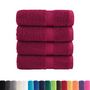 Voir la diapositive 2 : VIDAXL Serviettes de visage de qualité sup. SOLUND 4 pcs bordeaux