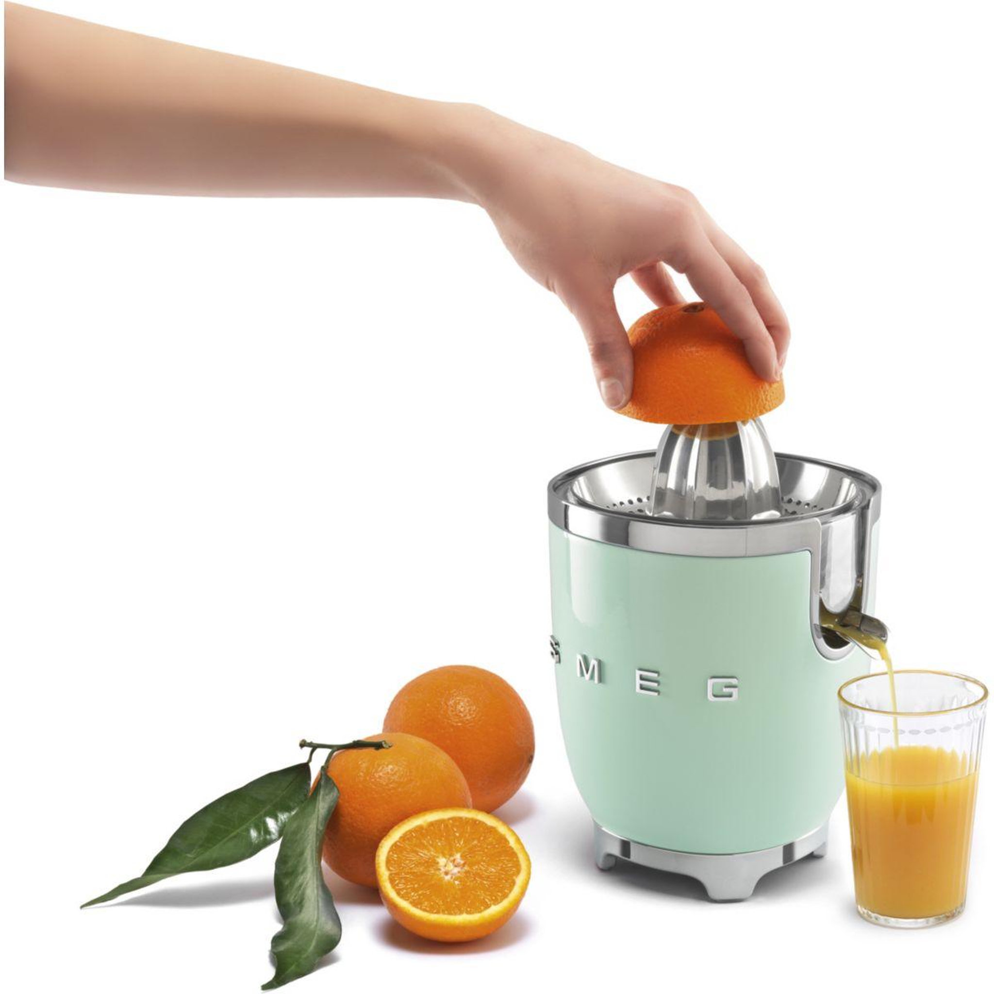 Voir la diapositive 4 : SMEG Presse-agrumes CJF01PGEU Vert d'eau
