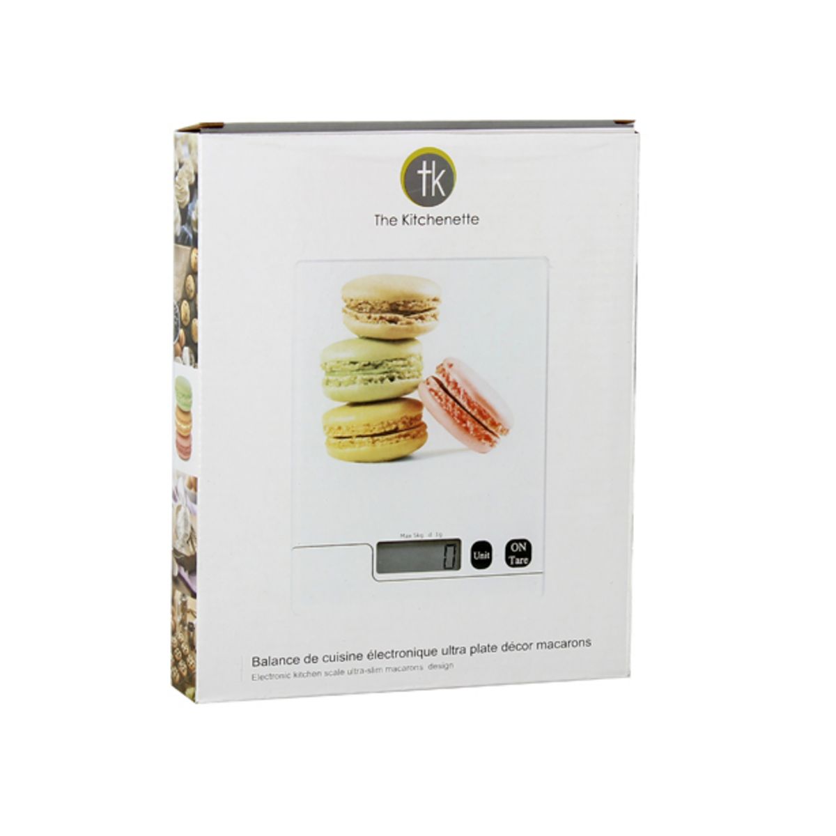 Balance électronique en verre Macaron