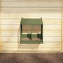 Voir la diapositive 2 : VIDAXL Nichoir a poules avec 2 compartiments vert olive metal