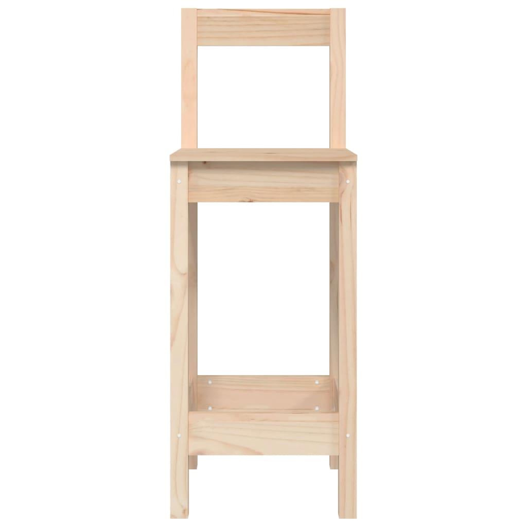 Voir la diapositive 4 : VIDAXL Chaises de bar lot de 2 40x41,5x112 cm bois de pin solide