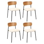 Paris Prix Lot de 4 Chaises Scandinaves  Loki  71cm Blanc