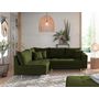 Voir la diapositive 2 : LISA DESIGN Rune - canapé d'angle - avec pouf d'appoint - 4 places - style scandinave - gauche