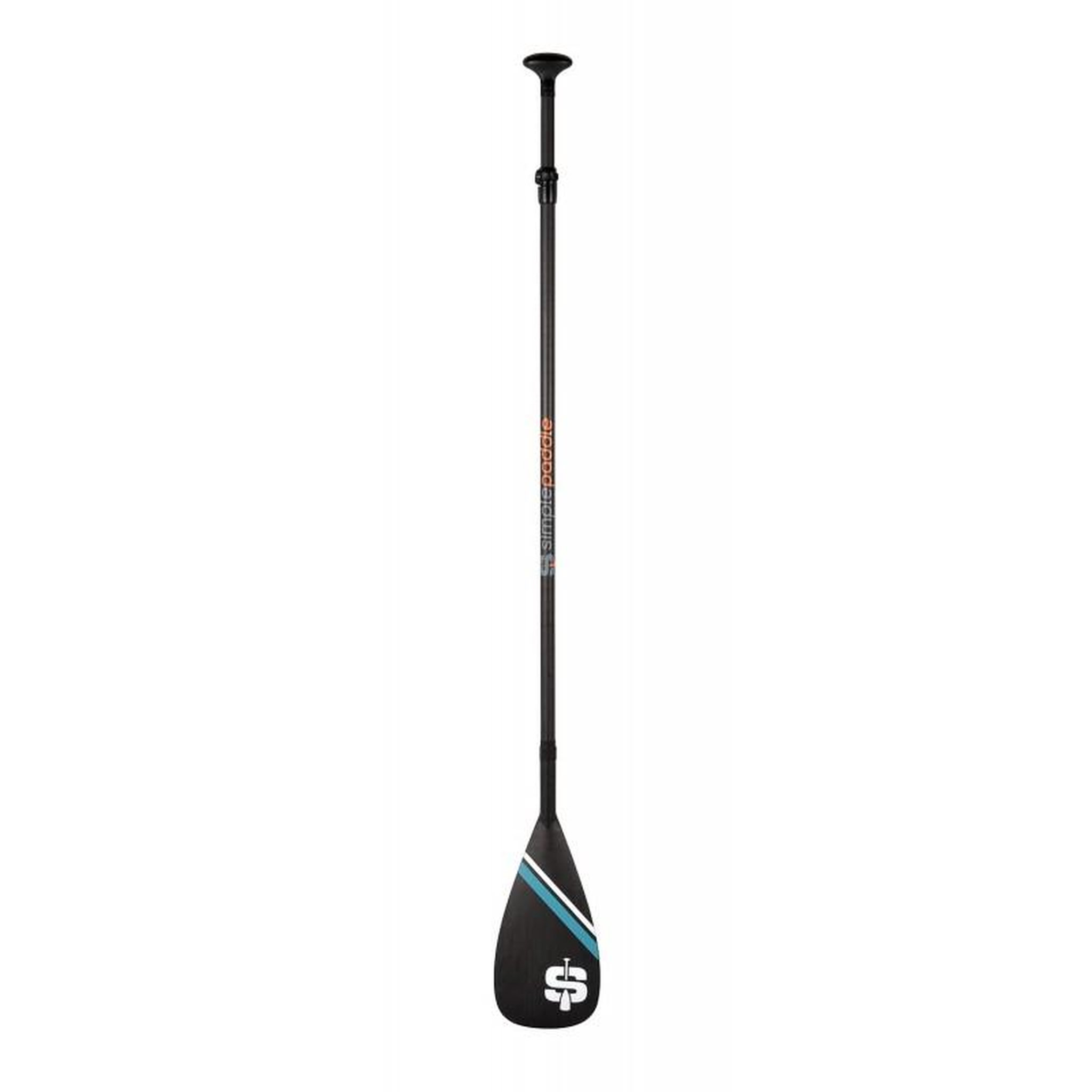Voir la diapositive 2 : SIMPLE PADDLE Pagaie de Stand Up Paddle réglable de 175 à 215cm et démontable en 3 sections - 100% Carbone - Modèle Vela