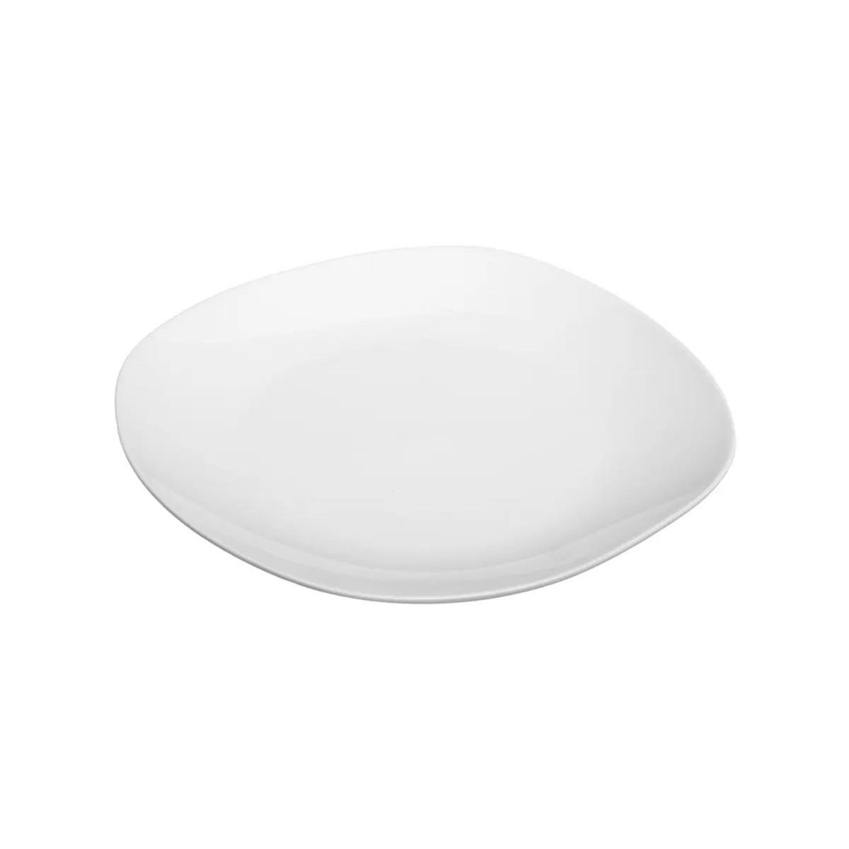 SECRET DE GOURMET Lot de 6 Assiettes à Dessert  Plaza  20cm Blanc