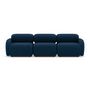 Voir la diapositive 3 : LISA DESIGN Penelope - canapé droit modulable 3 places en velours texturé