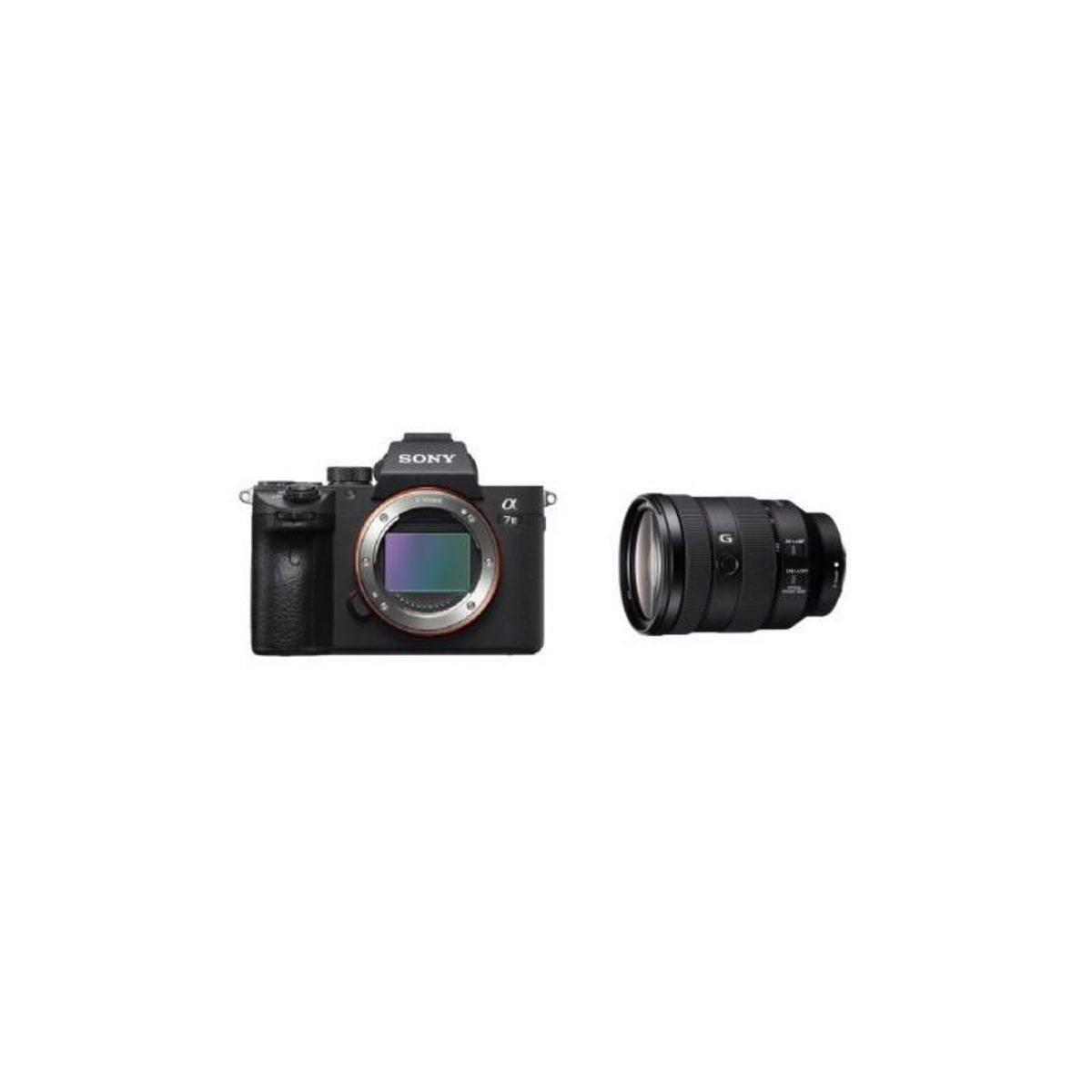 SONY Hybride Sony Alpha A7 III Boîtier Nu + Objectif hybride FE 24–105 mm F4 G OSS