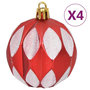 Voir la diapositive 5 : VIDAXL Ensemble de boules de Noël 64 pcs Rouge et blanc