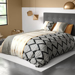 ATELIER DU COTON Housse de couette 260x240 MADI + 2 taies coton 57 fils