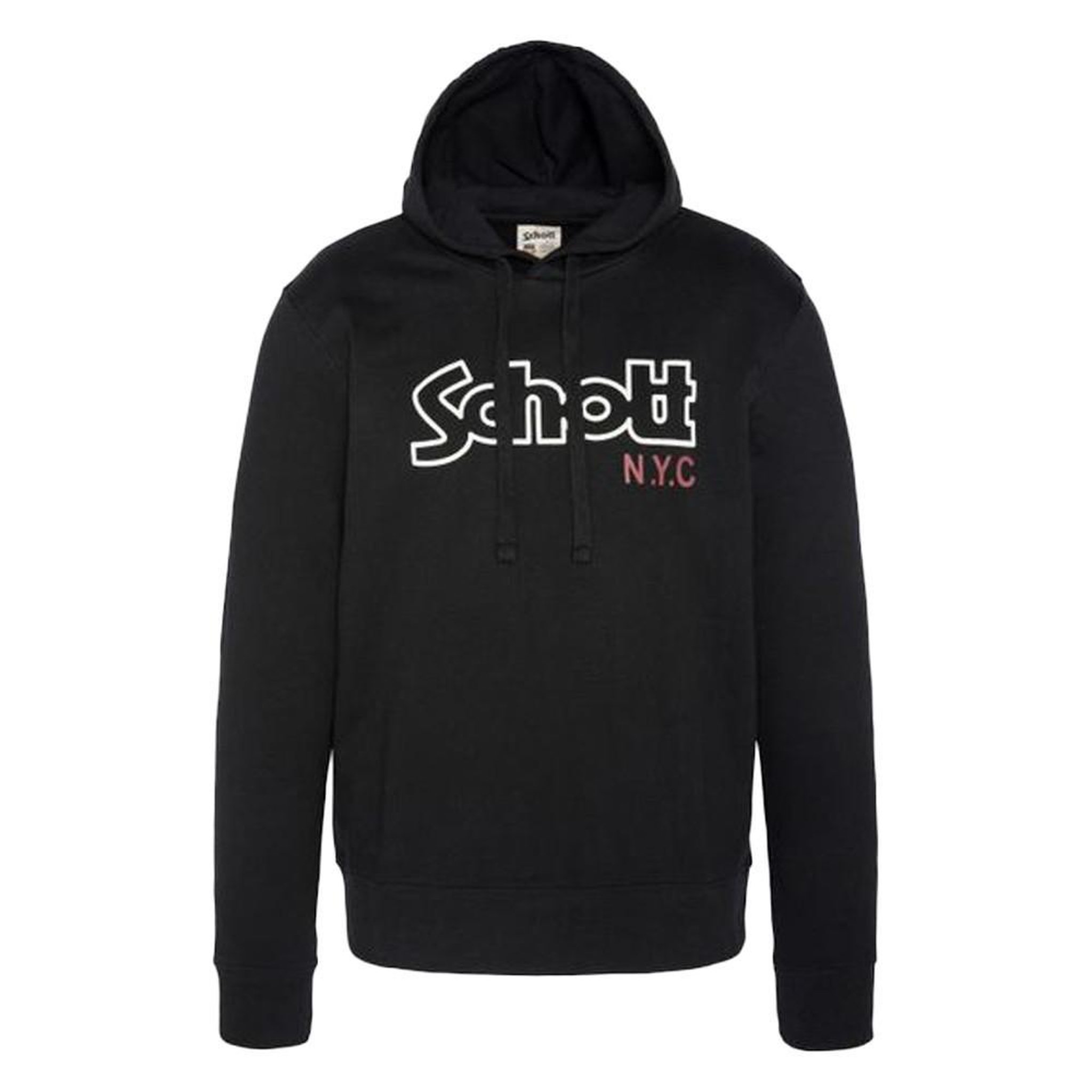 Voir la diapositive 1 : Schott Sweat à capuche noir homme schott vintage