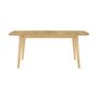 Voir la diapositive 3 : Rendez vous déco Table rectangulaire 4/6 personnes extensible en bois clair 150/180 cm - Oman