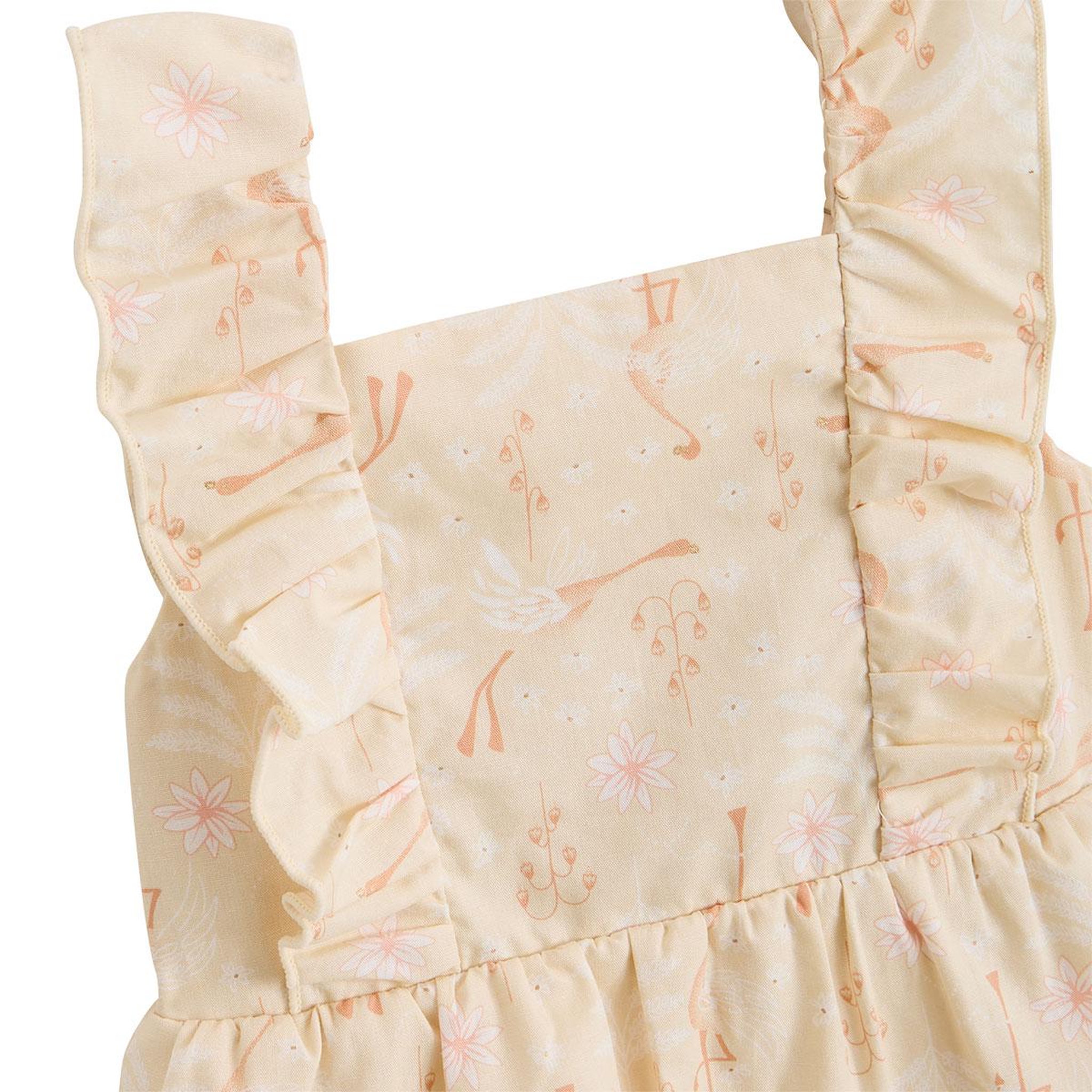 Voir la diapositive 3 : Petit Béguin Robe enfant en popeline poésie d'été
