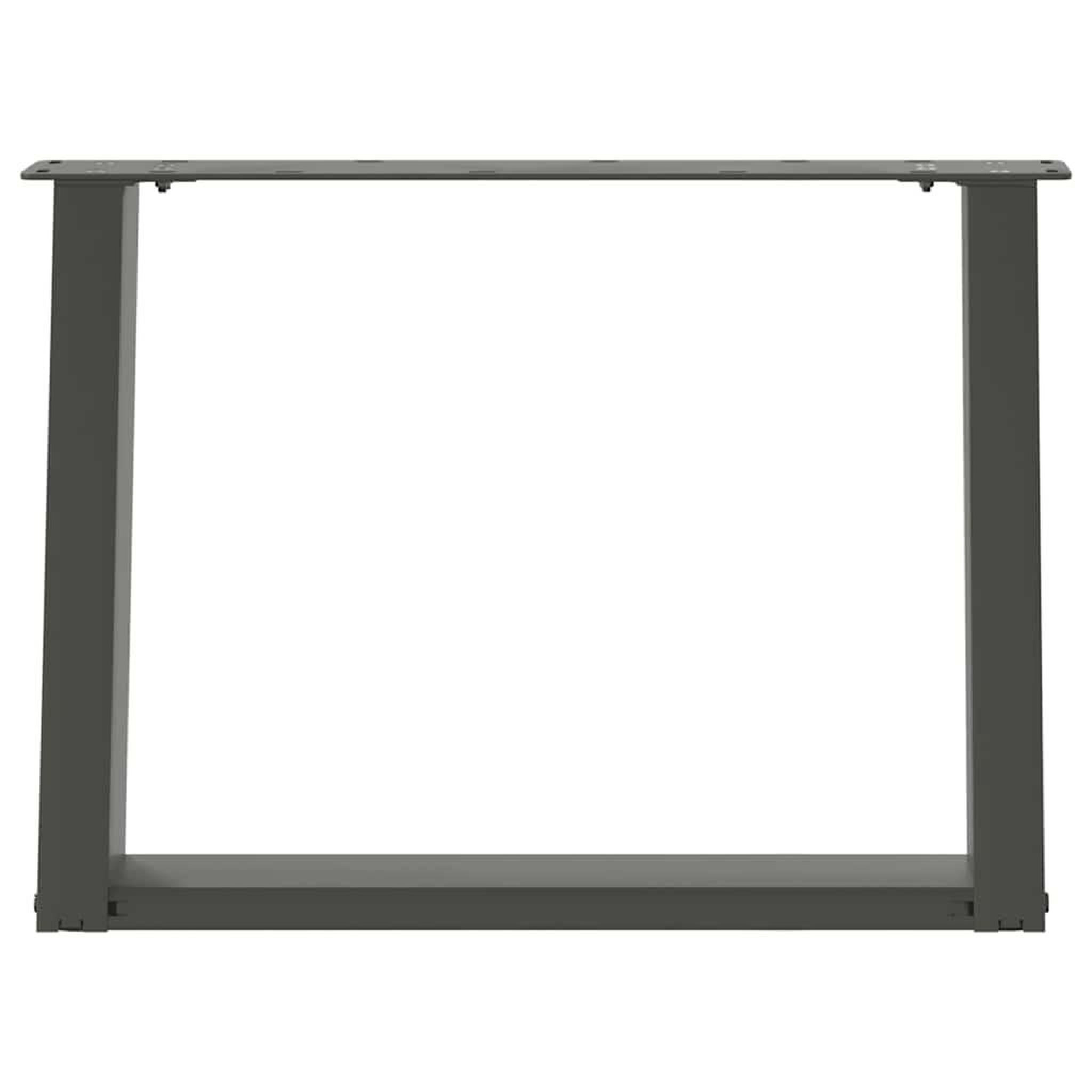 Voir la diapositive 5 : VIDAXL Pieds de table basse forme de U 2 pcs anthracite 60x(42-43) cm