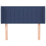 Voir la diapositive 3 : VIDAXL Tete de lit avec oreilles Bleu 83x16x78/88 cm Tissu