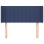 Voir la diapositive 3 : VIDAXL Tete de lit avec oreilles Bleu 83x16x78/88 cm Tissu