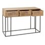 Voir la diapositive 5 : Paris Prix Console 3 Tiroirs en Bois  Bombay  120cm Naturel