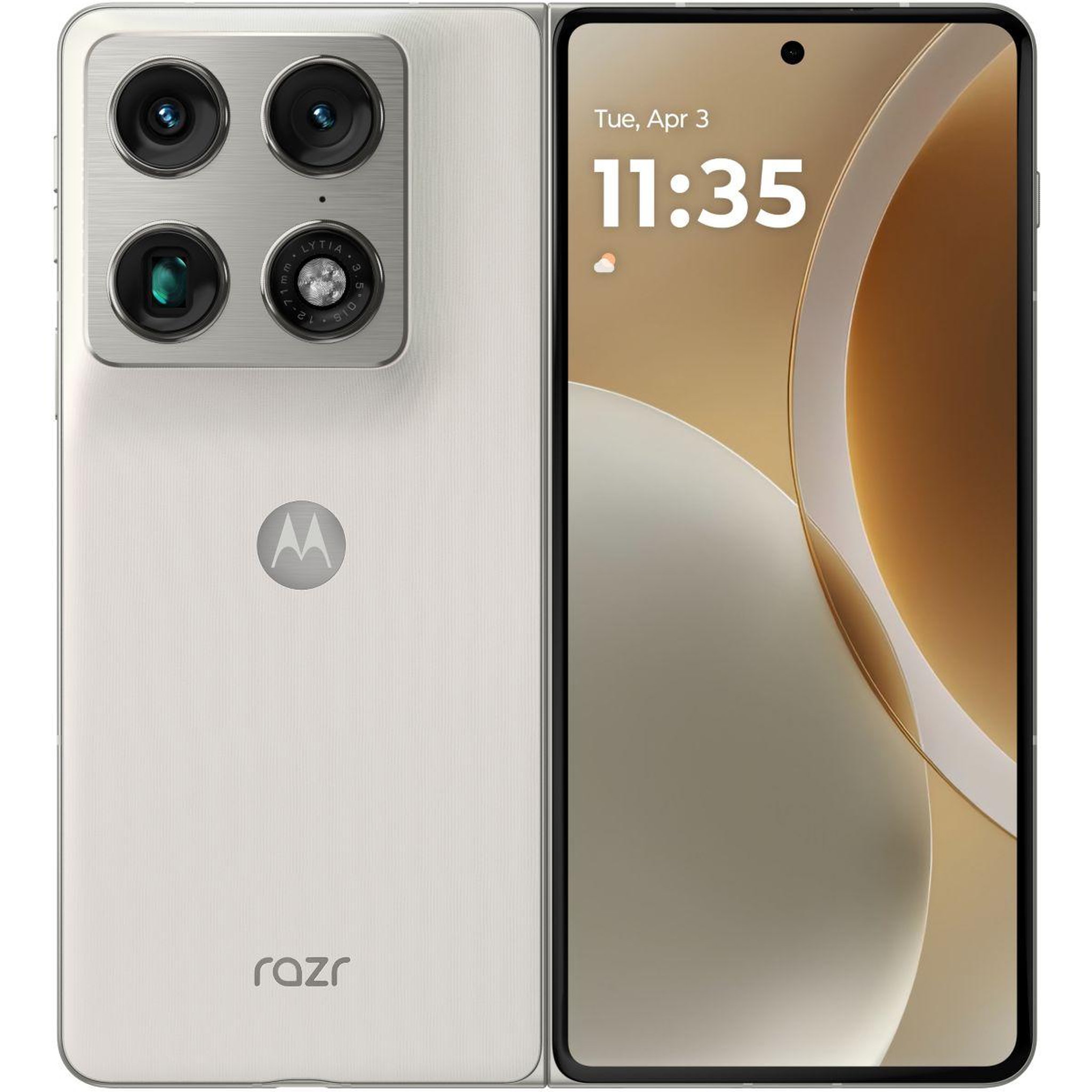 MOTOROLA Smartphone razr fold 5g 512go lily white