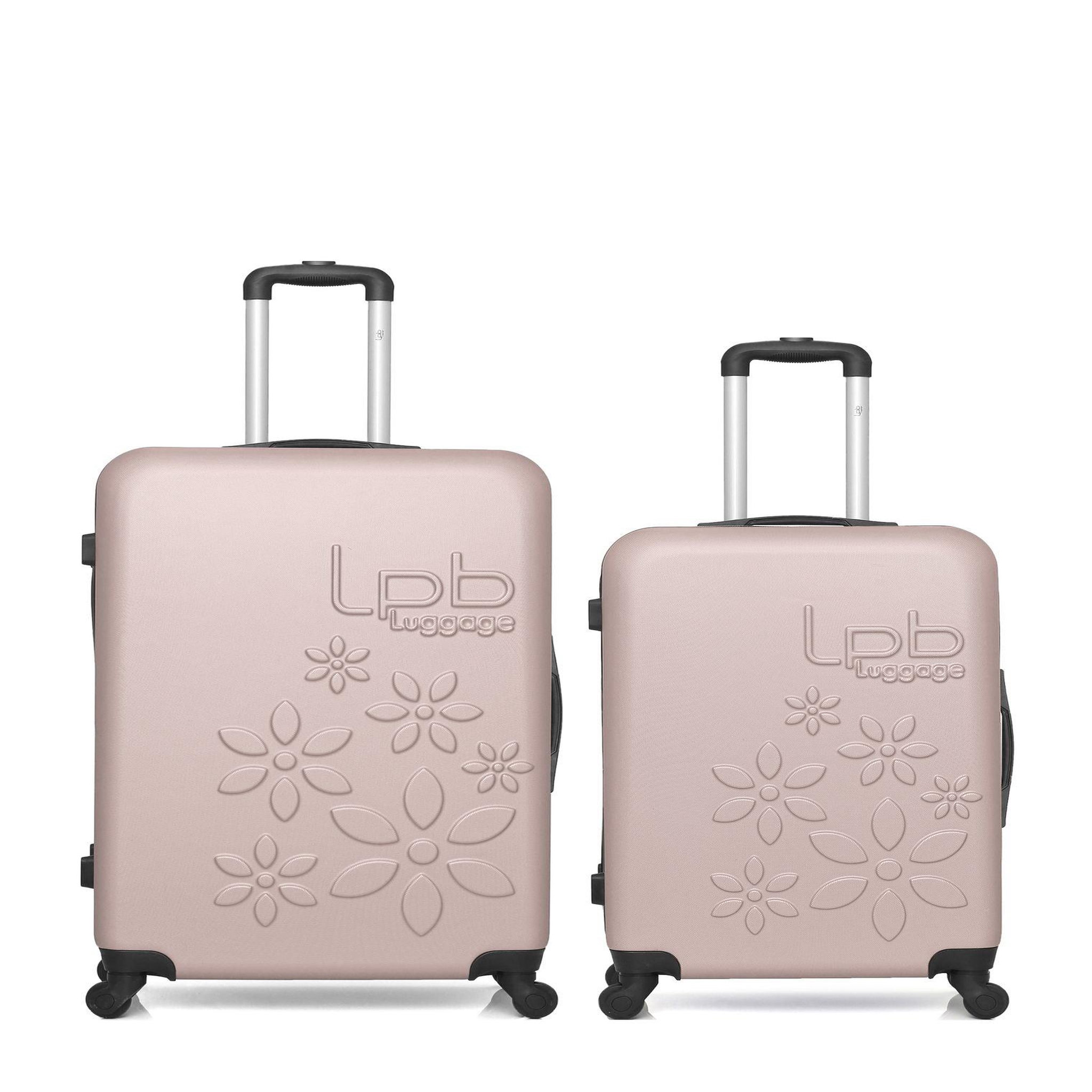 LES P'TITES BOMBES LPB Lot de 2 - valises grand format et weekend eleonor. Coloris disponibles : Gris