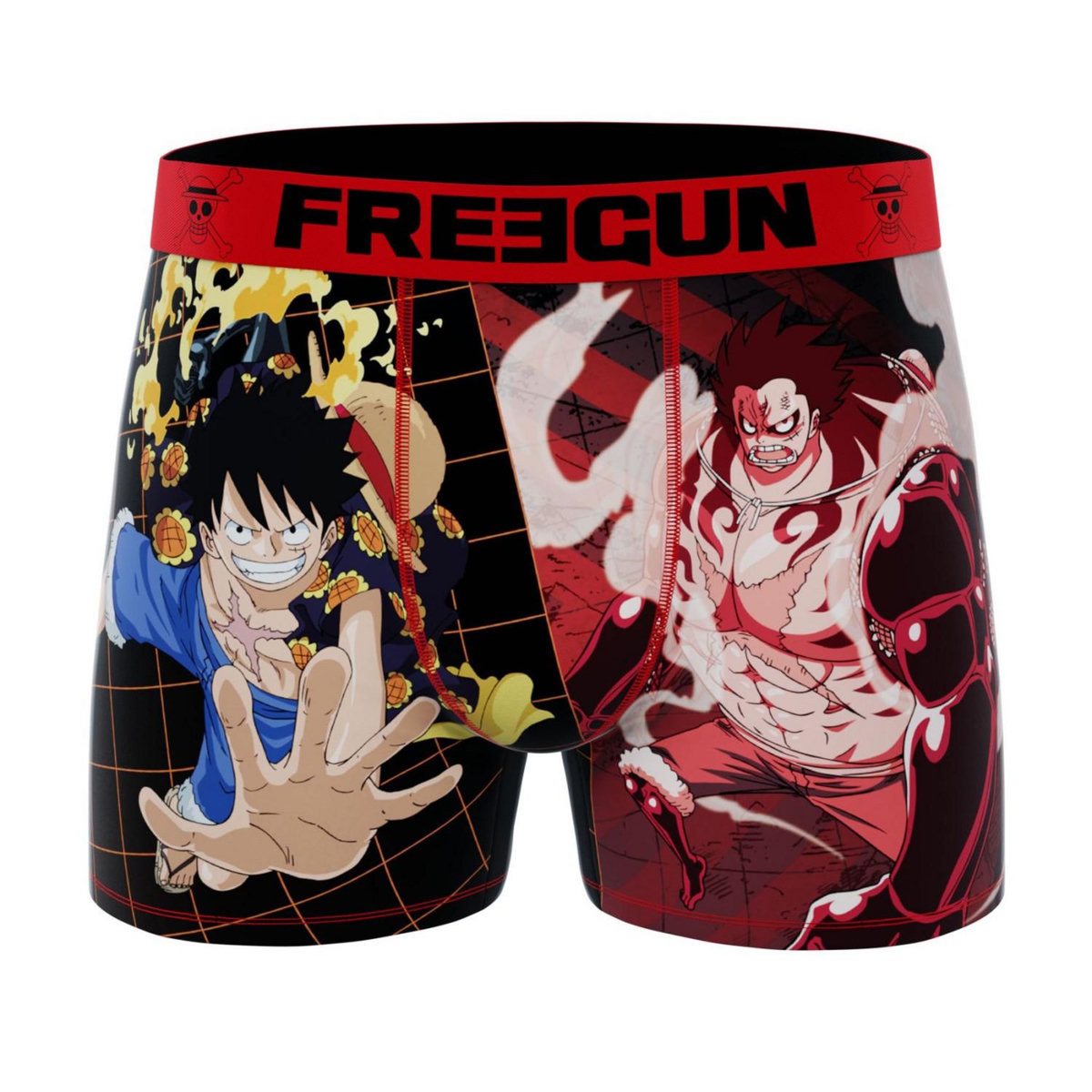 FREEGUN Lot de 4 boxers homme One Piece