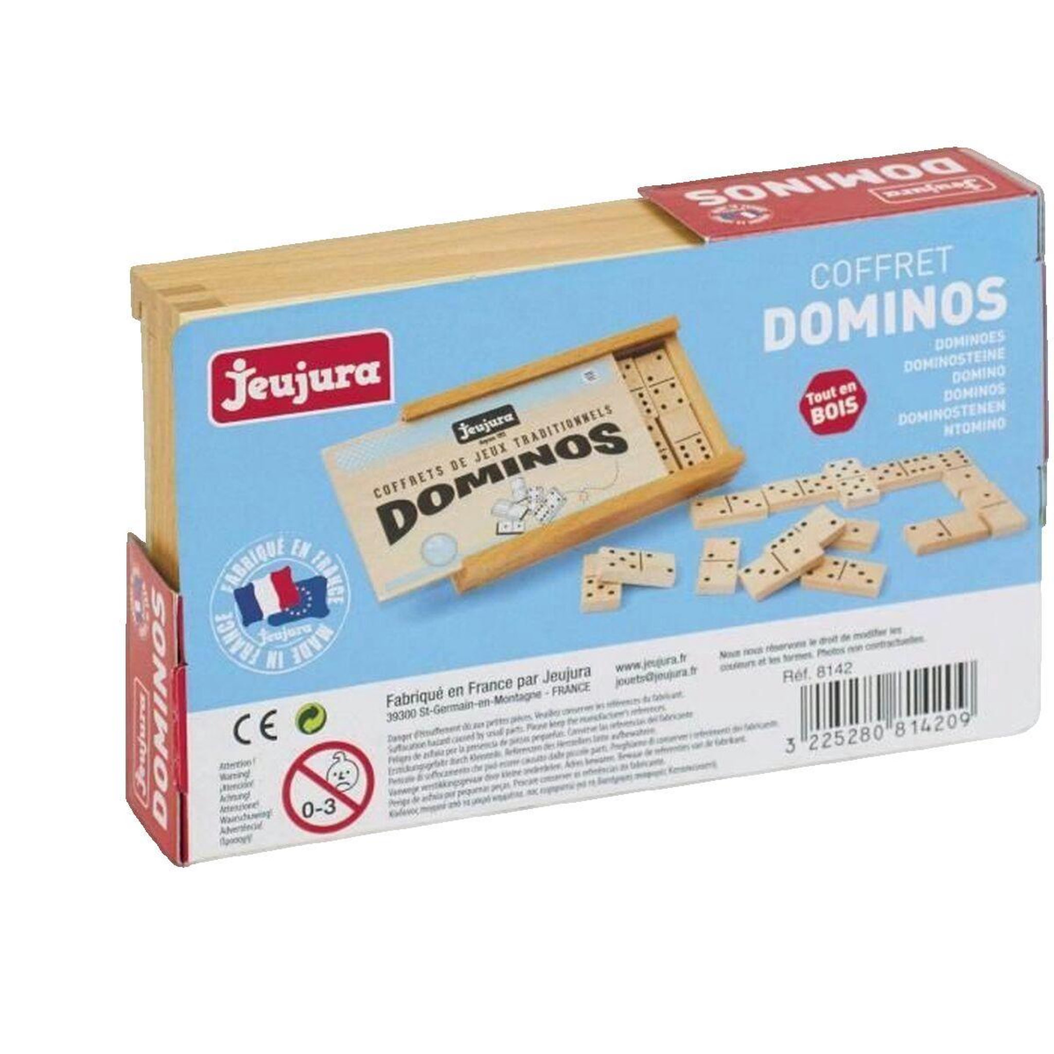 Voir la diapositive 2 : FISHER PRICE PUERICULTURE JEUJURA Jeu De Dominos En Bois - Coffret En Bois