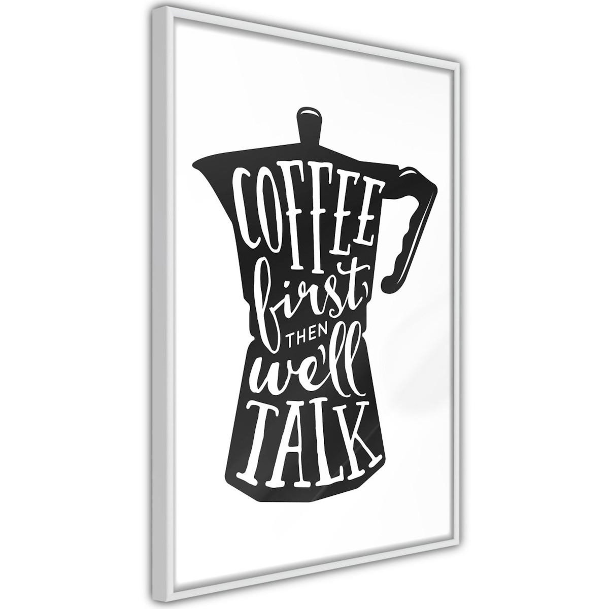 Paris Prix Affiche Murale Encadrée  Coffee First
