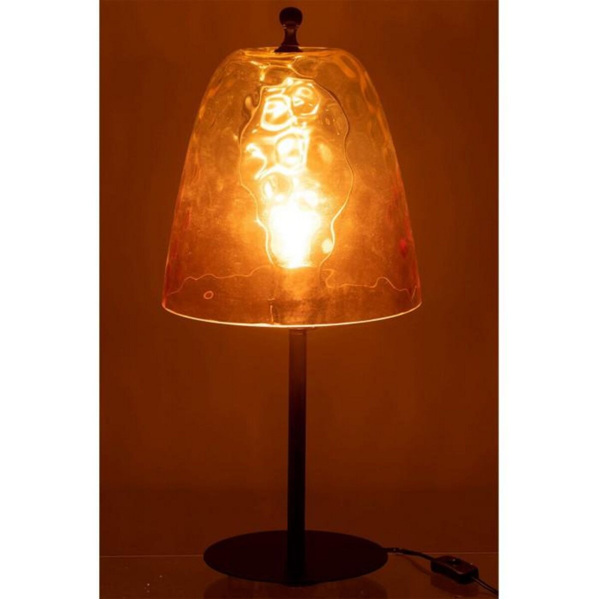 Paris Prix Lampe à Poser en Verre  Océane  58cm Jaune