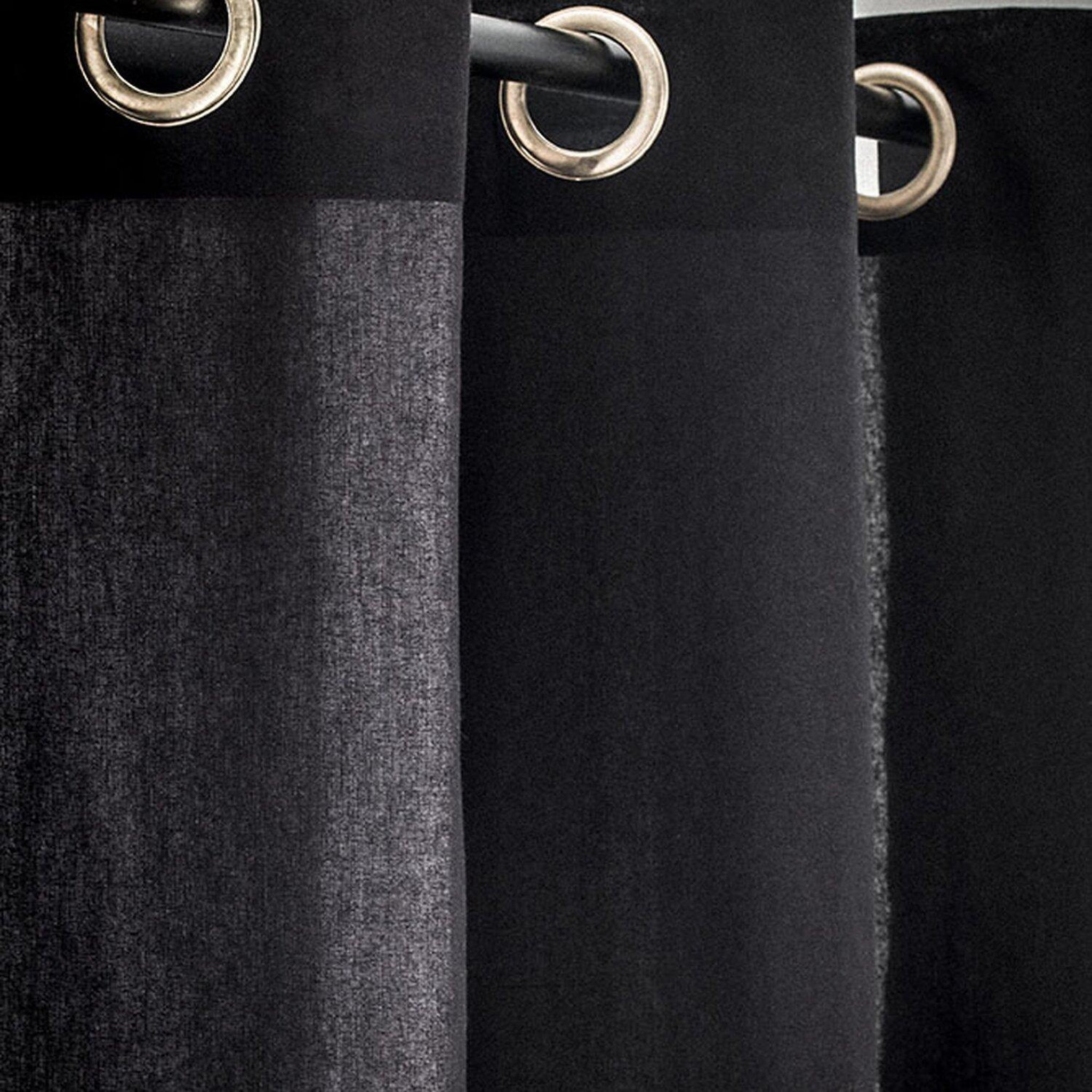 Voir la diapositive 3 : Home collection Rideau, 100% coton, finition oeillets