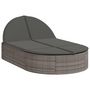Voir la diapositive 2 : VIDAXL Chaise longue double avec coussins gris resine tressee