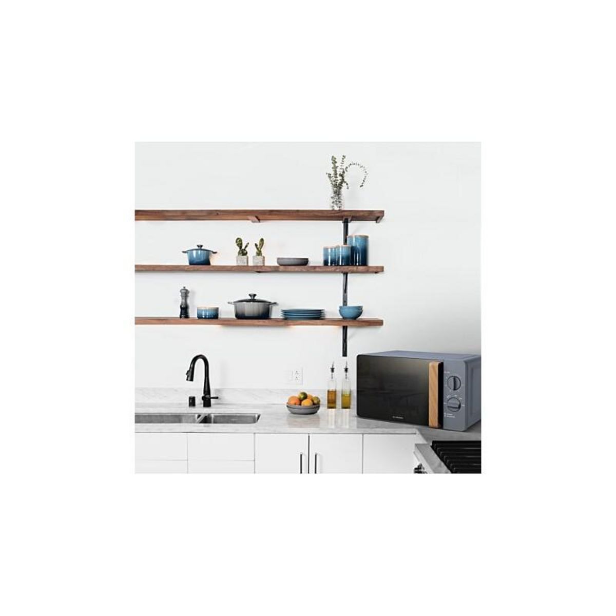 SCHNEIDER Micro-ondes 20l Jord Gris Bois Scmwn20smg Schneider