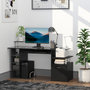 Voir la diapositive 2 : HOMCOM Bureau pour ordinateur table meuble pc informatique en MDF noir