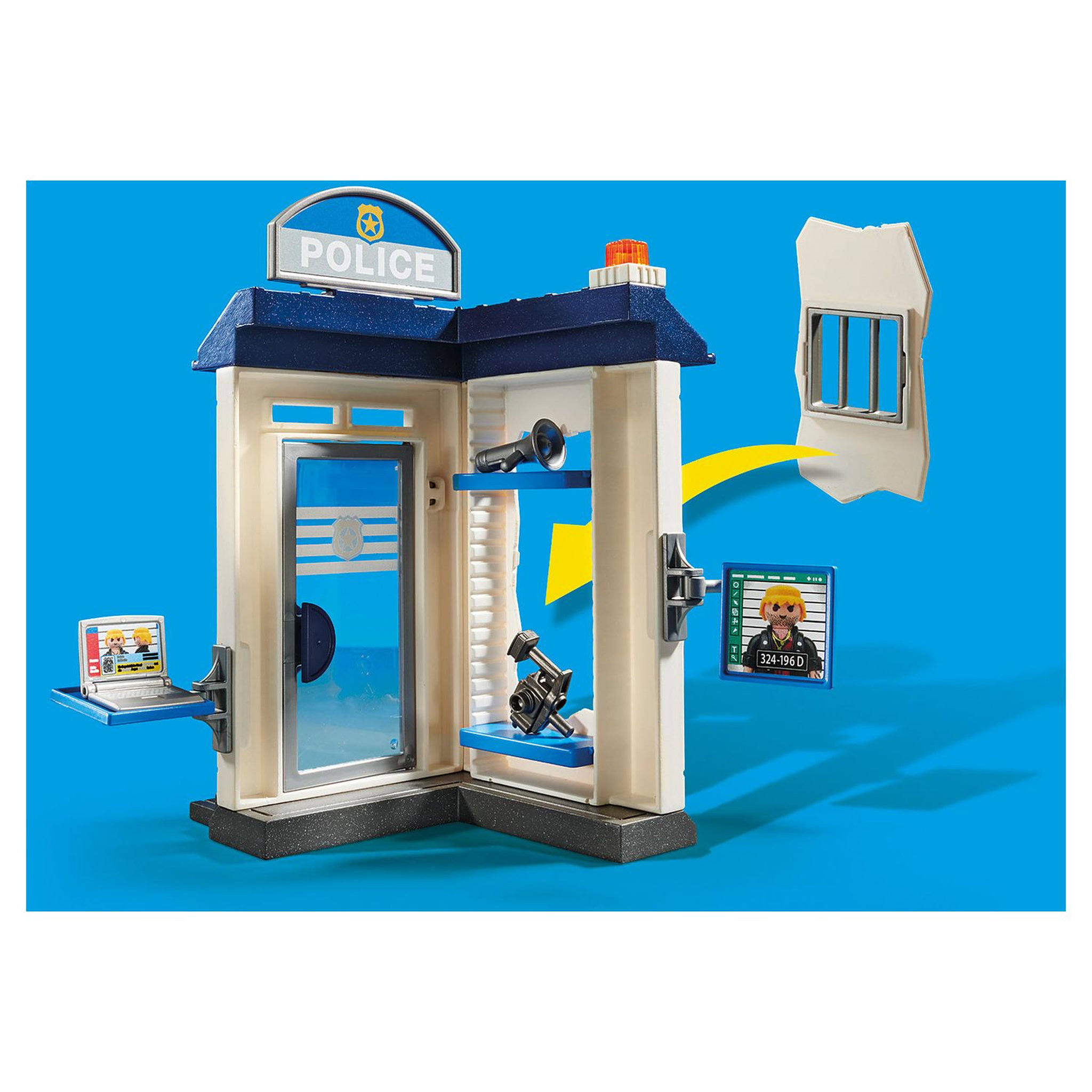 Voir la diapositive 3 : PLAYMOBIL 70498 - City Action - Starter Pack Bureau de police
