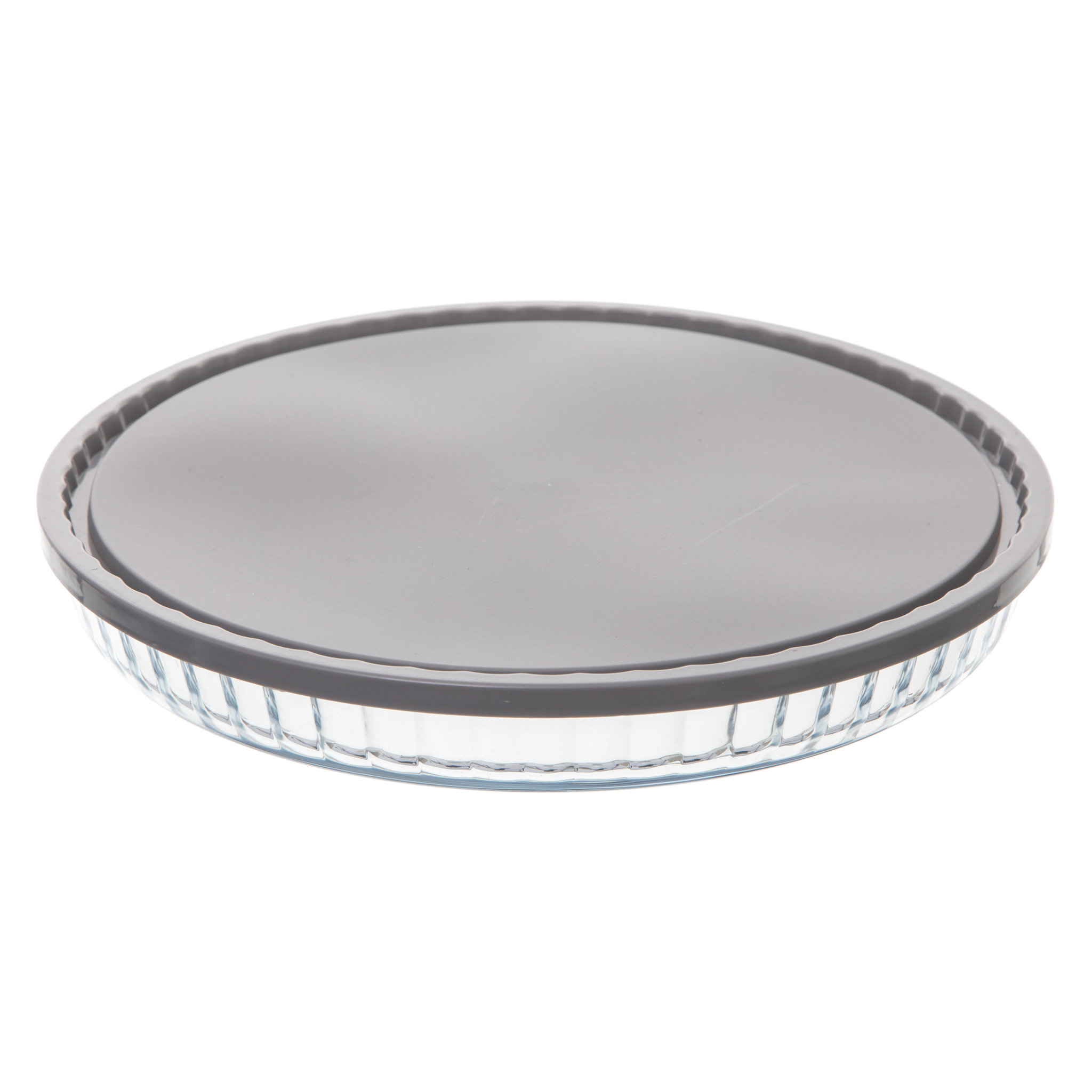 Voir la diapositive 2 : SECRET DE GOURMET Plat en verre avec couvercle  27,5  cm