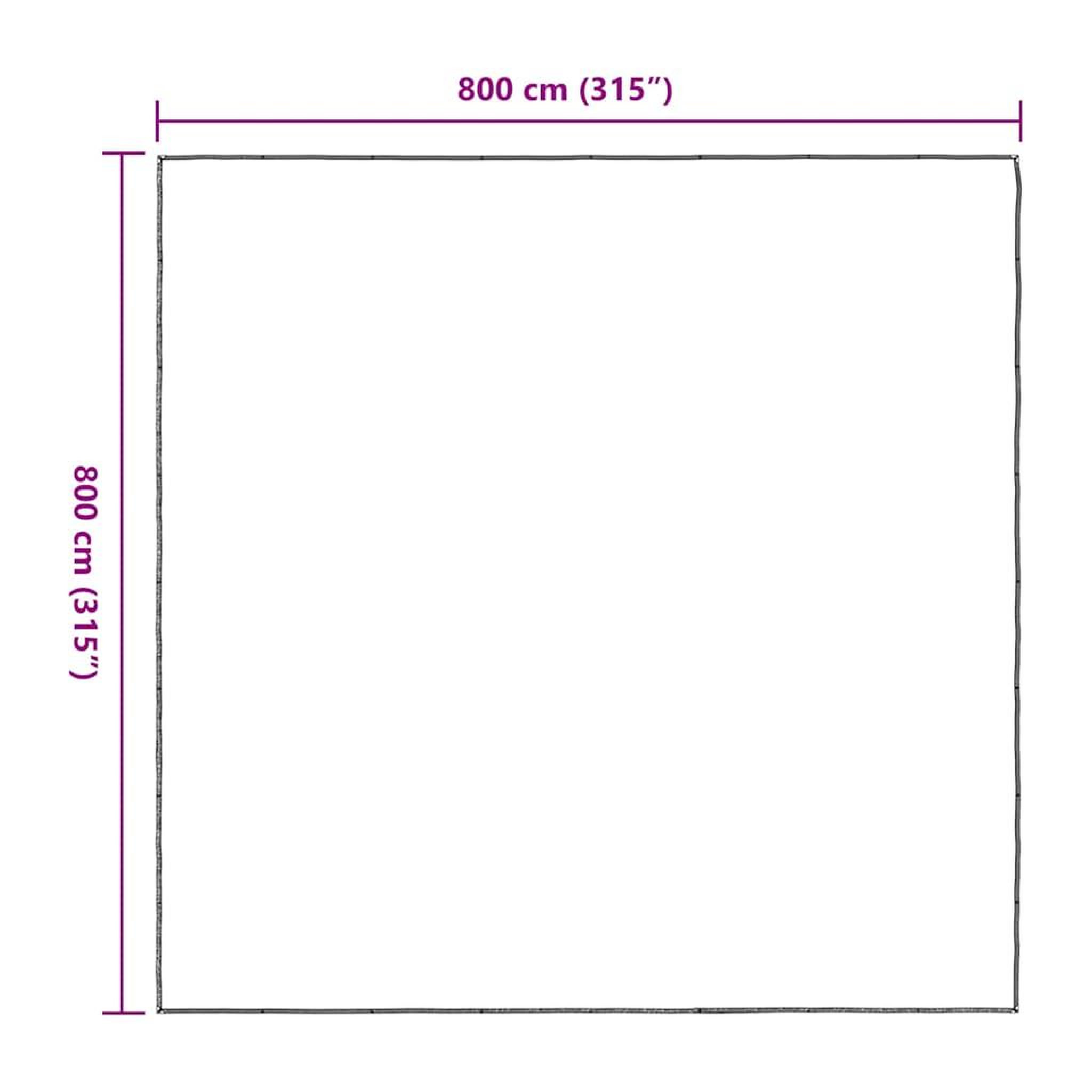 Voir la diapositive 6 : VIDAXL Bache transparente avec œillets 8x8 m polyethylene