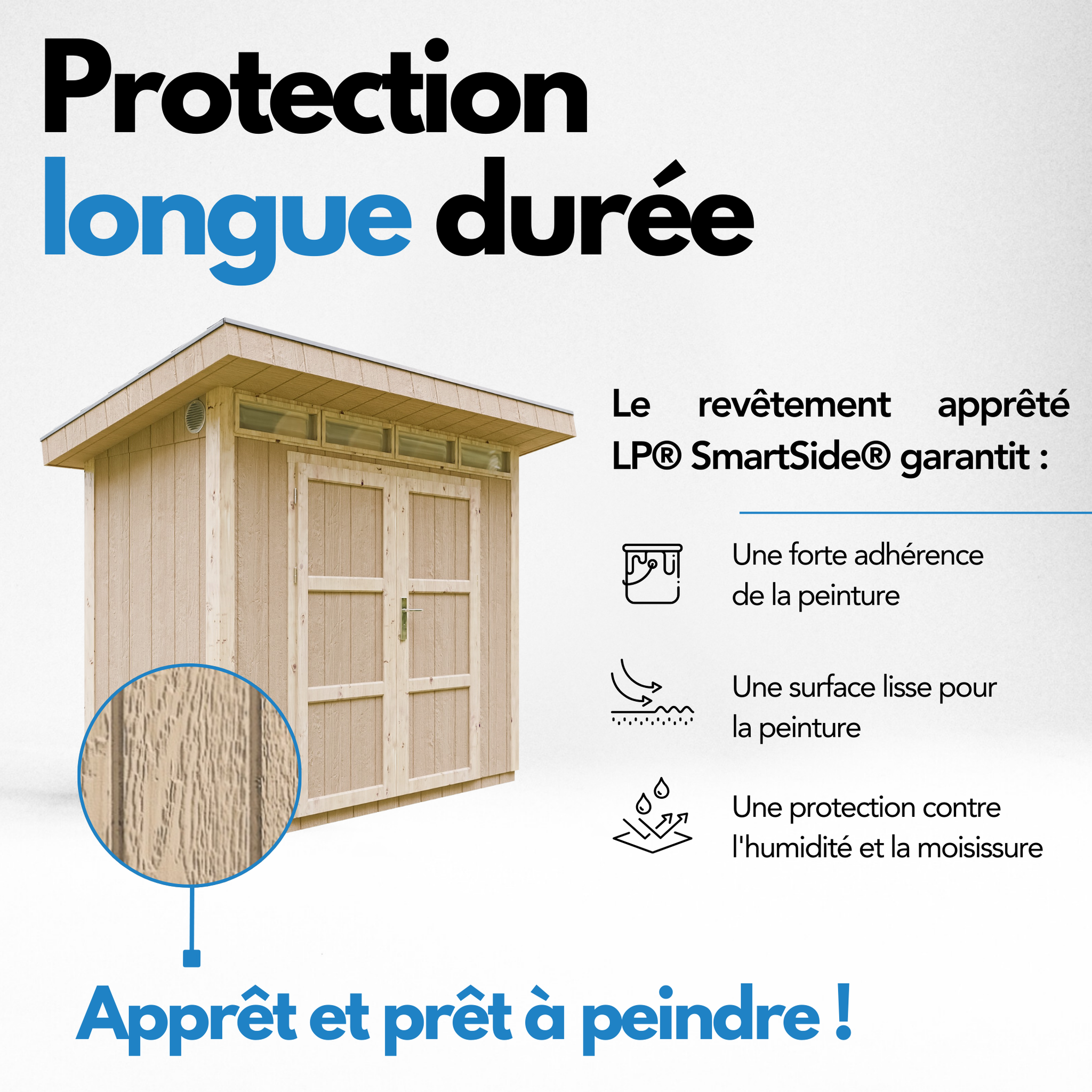 Voir la diapositive 6 : TIMBELA Abri de Jardin Qualité Premium 3m²/L161xL294xH239 cm avec sol, bardeaux bitumineux M901A