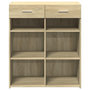 Voir la diapositive 4 : VIDAXL Buffet chene sonoma 80x42,5x93 cm bois d'ingenierie